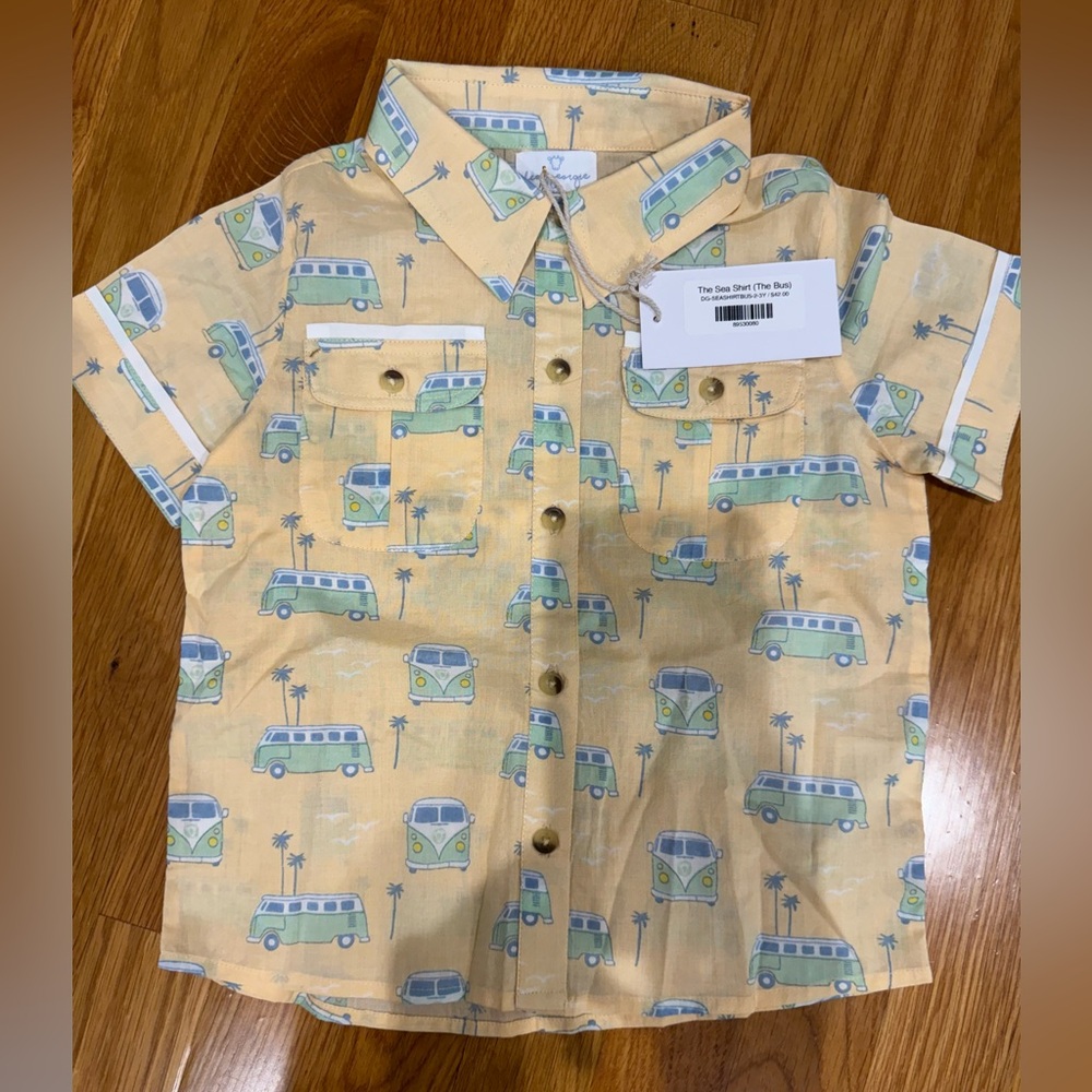 Dear Georgie the sea shirt (the bus) - New with tags - size 2-3Y